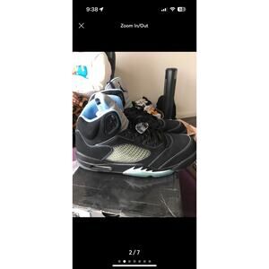 2006 Nike Air Jordan LS Retro 5 V Black University Blue 314259-041 Size 13